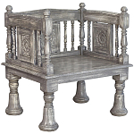 Деревянное кресло из массива манго Casco Grey Mango Chair варинант исполнения - 1 | Loft Concept в Тюмени