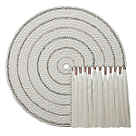 Художественный Гобелен Макраме White Disk Harmony варинант исполнения - 4 | Loft Concept в Тюмени