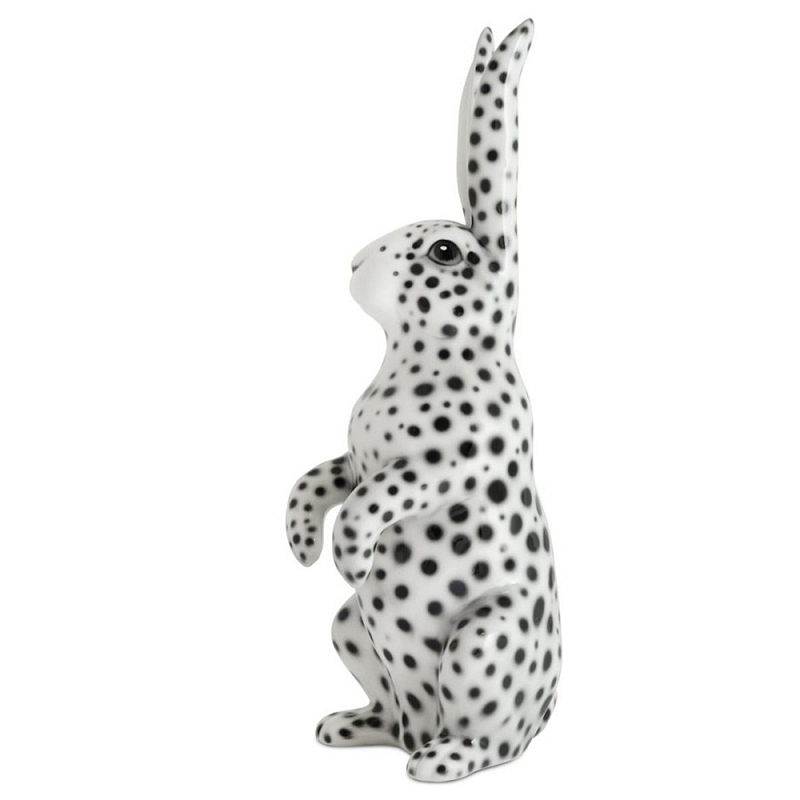 Статуэтка Rabbit Up Without Collar Белый Черный Статуэтка Rabbit Up Without Collar Белый Черный в Тюмени | Loft Concept