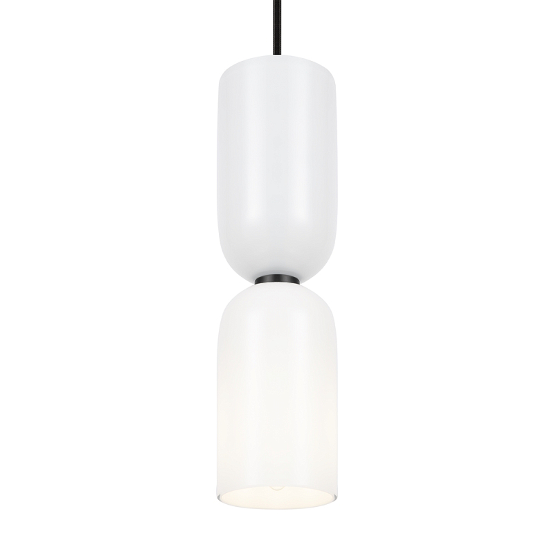 Подвесной светильник Gray-white lampshade Черный Подвесной светильник Gray-white lampshade Черный в Тюмени | Loft Concept