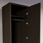 Узкий Шкаф Primo с 2 выдвижными ящиками Темный орех варинант исполнения - 6 | Loft Concept в Тюмени