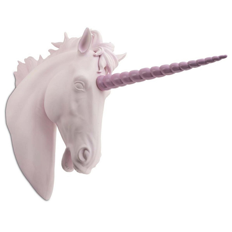 Аксессуар на стену Unicorn Head Hanging Bisc. Белый Розовый Аксессуар на стену Unicorn Head Hanging Bisc. Белый Розовый в Тюмени | Loft Concept