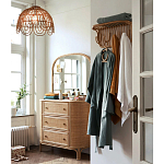 Настенная вешалка из ротанга с полкой Willa Wall Shelf Hanger варинант исполнения - 4 | Loft Concept в Тюмени