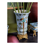 Ваза из фарфора с бронзовыми элементами Tropical Garden варинант исполнения - 8 | Loft Concept в Тюмени