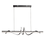 Люстра линейная черного цвета с волнообразным металлическим элементом Luke Lampco Tracer Lamp варинант исполнения - 2 | Loft Concept в Тюмени