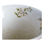 Ваза из голубого фарфора с бронзовыми элементами Blue Garden варинант исполнения - 3 | Loft Concept в Тюмени