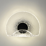 Бра из текстурированного прозрачного стекла с изогнутым краем Textured Glass  варинант исполнения - 3 | Loft Concept в Тюмени