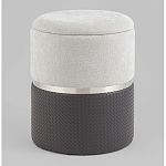 Пуф Mauldine с ящиком серо-черный с экокожей варинант исполнения - 1 | Loft Concept в Тюмени