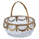 Корзиночка из прозрачного стекла с бронзовой ручкой Eden Garden варинант исполнения - 1 | Loft Concept в Тюмени