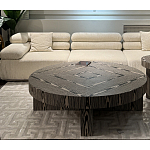 Столик журнальный круглый с полосатым узором Zebroids варинант исполнения - 5 | Loft Concept в Тюмени