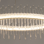 Люстра круглая с прозрачными стеклянными трубками 51 см Nembus варинант исполнения - 5 | Loft Concept в Тюмени