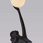 Торшер черная статуэтка Девушка Girl Carries Light Balls варинант исполнения - 1 | Loft Concept в Тюмени