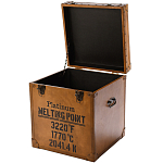 Сундук кожаный в винтажном стиле Brown Leather Chest варинант исполнения - 2 | Loft Concept в Тюмени