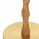 Торшер с цилиндрическим тканевым абажуром на каркасе волнистой формы Rotation варинант исполнения - 2 | Loft Concept в Тюмени