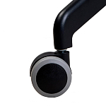 Стул с мягкой бежевой обивкой из велюра и подъемно-поворотным механизмом на черных колесиках Harper Beige варинант исполнения - 6 | Loft Concept в Тюмени