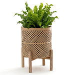 Кашпо на ножках из бамбука Bamboo Decor варинант исполнения - 8 | Loft Concept в Тюмени