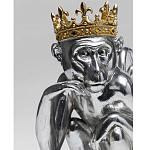 Статуэтка обезьяна в короне серебряная Golden Monkey варинант исполнения - 1 | Loft Concept в Тюмени