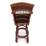 Барный стул из ротанга Eloise коричневый варинант исполнения - 4 | Loft Concept в Тюмени