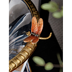 Чаша из прозрачного стекла с бронзовым рельефным ободком Eden Garden варинант исполнения - 6 | Loft Concept в Тюмени