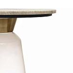 Кофейный столик с прозрачным основанием и столешницей с мраморным узором Transparent Base варинант исполнения - 2 | Loft Concept в Тюмени