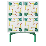 Тумба  с рисунком ShortT Pina Colada Green варинант исполнения - 1 | Loft Concept в Тюмени