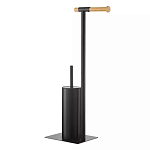 Держатель для туалетной бумаги с ершиком Black Bathroom Accessory варинант исполнения - 3 | Loft Concept в Тюмени