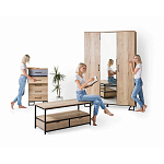 Комод с 3-мя ящиками в стиле лофт Urban Style Space варинант исполнения - 6 | Loft Concept в Тюмени