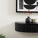 Прикроватный подвесной столик с ящиком черный Bedside Hanging Table варинант исполнения - 5 | Loft Concept в Тюмени