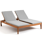 Шезлонг двухместный из эвкалипта Sunset варинант исполнения - 1 | Loft Concept в Тюмени