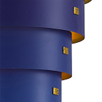 Подвесной светильник фигурный синий из 4-х широких колец Alternating Rings варинант исполнения - 2 | Loft Concept в Тюмени