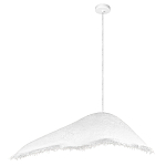 Подвесной светильник с асимметричным волнообразным абажуром и фактурной бахромой по краю Tactile Line варинант исполнения - 12 | Loft Concept в Тюмени