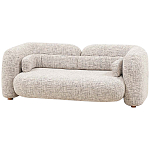 Дизайнерский двухместный диван с мягкими спинкой и подлокотниками бежевый Madelaine Sofa Beige варинант исполнения - 3 | Loft Concept в Тюмени