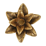 Подсвечник в форме пальмы с резными листьями и текстурным основанием Golden palm leaves варинант исполнения - 2 | Loft Concept в Тюмени