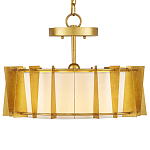 Потолочный светильник круглый с каркасом в форме треугольников и тканевым абажуром Brutal Light варинант исполнения - 1 | Loft Concept в Тюмени