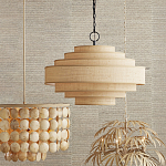 Люстра с каскадом из круглых декоративных элементов Texture Discs варинант исполнения - 4 | Loft Concept в Тюмени