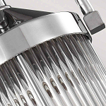 Подвесной светильник цвета хром с рифленым стеклянным цилиндрическим плафоном в современном стиле Feiss варинант исполнения - 5 | Loft Concept в Тюмени