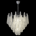 Люстра с подвесками из рифленного стекла в форме капель Textured Glass Chandelier варинант исполнения - 16 | Loft Concept в Тюмени