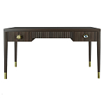 Письменный стол Elsa Dreams Walnut Шпон дерево с двумя ящиками варинант исполнения - 5 | Loft Concept в Тюмени