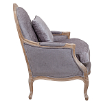 Кресло Ava Classical Armchair brown and grey velour варинант исполнения - 2 | Loft Concept в Тюмени