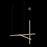 Люстра с 3-мя  пересекающимися цилиндрическими плафонами на тонких тросах Trumpet tube варинант исполнения - 3 | Loft Concept в Тюмени