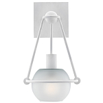 Бра белое с матовым стеклянным плафоном в форме шара White Lighthouse варинант исполнения - 2 | Loft Concept в Тюмени