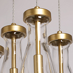 Люстра с 7-ю прозрачными плафонами из стекла в форме капли Lucid Rain  варинант исполнения - 7 | Loft Concept в Тюмени