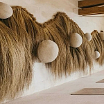 Большая дизайнерская Инсталляция из соломы RAFFIA Installation  варинант исполнения - 4 | Loft Concept в Тюмени