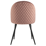 Мягкий стул в велюре пыльно-розового цвета Miruna Chair варинант исполнения - 3 | Loft Concept в Тюмени