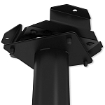 Барный стул вращающийся со спинкой и подлокотниками Douglas Rhombus Черный Велюр варинант исполнения - 7 | Loft Concept в Тюмени