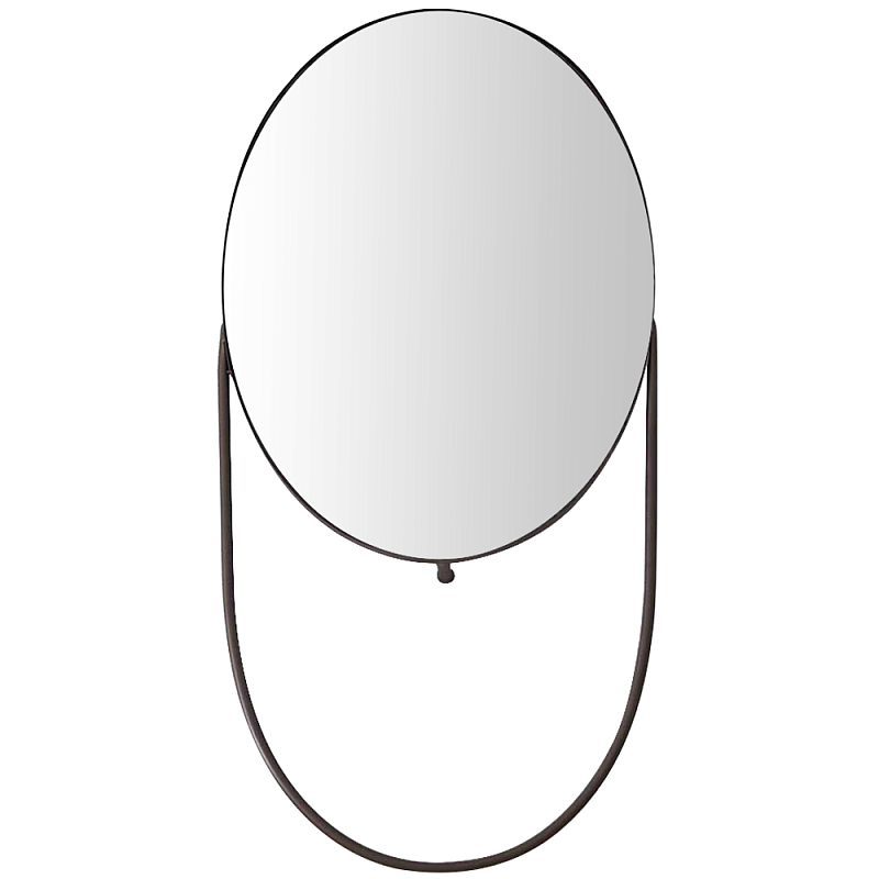 Овальное настенное зеркало Tracy Industrial Mood Mirror Черный Овальное настенное зеркало Tracy Industrial Mood Mirror Черный в Тюмени | Loft Concept