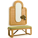 Скамья из ротанга с подушкой Mattia Rattan Bench варинант исполнения - 5 | Loft Concept в Тюмени