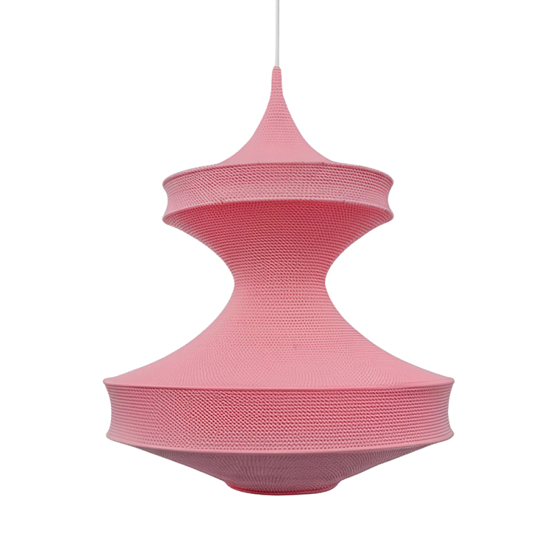 Подвесной вязаный розовый светильник «Моника» Розовый в Тюмени | Loft Concept 