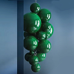 Люстра Grape Balls Зеленое стекло  варинант исполнения - 2 | Loft Concept в Тюмени