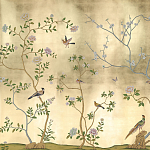 Обои ручная роспись Badminton Deep Rich Gold gilded paper варинант исполнения - 1 | Loft Concept в Тюмени